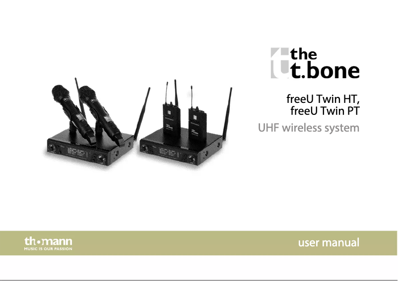 Page 1 de la notice Manuel utilisateur the t.bone freeU Twin PT