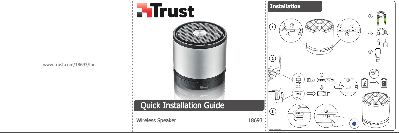 Página 1 del manual Manual de usuario Trust Wireless Speaker 18693