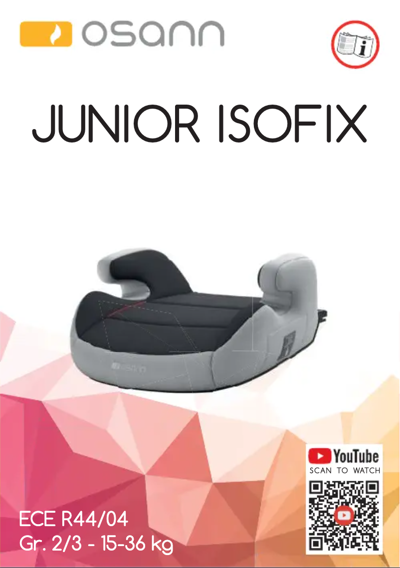 Image de la première page du manuel de l'appareil Junior Klimax Gurtfix