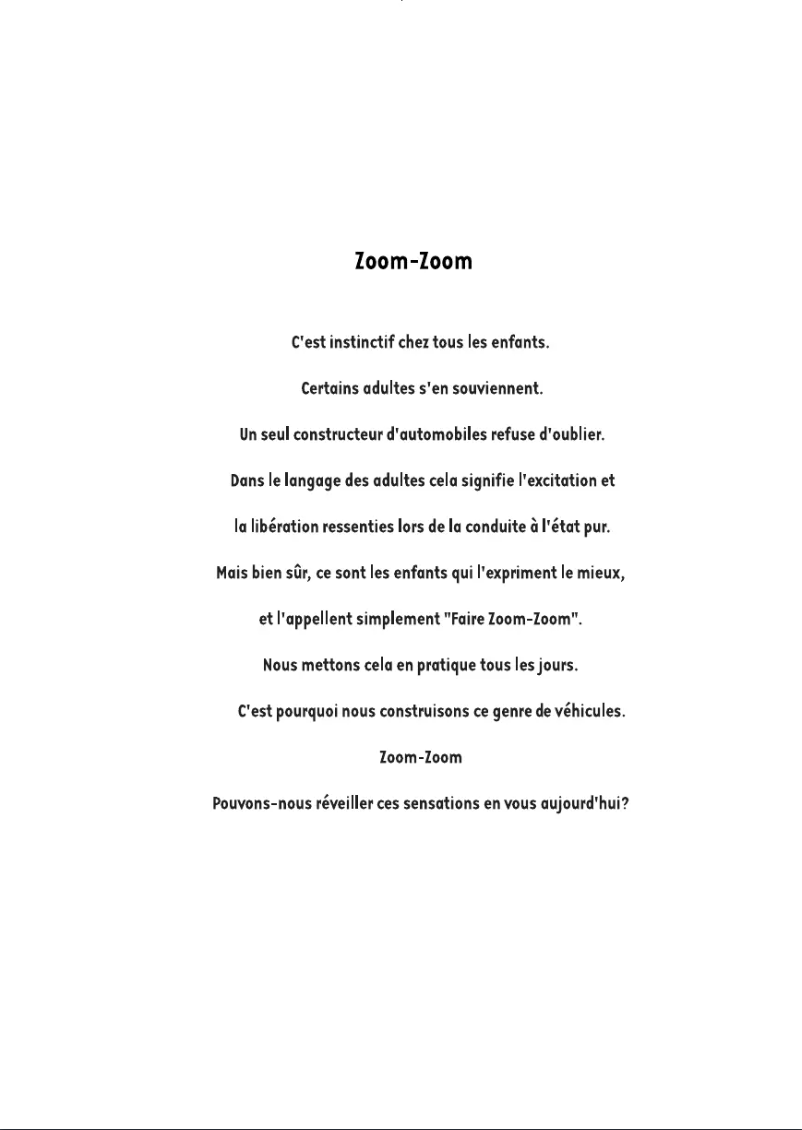 Page 1 de la notice Manuel utilisateur Mazda 3 Sport (2009)