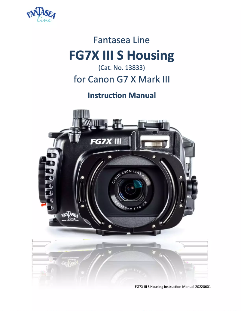 Image de la première page du manuel de l'appareil FG7X III S