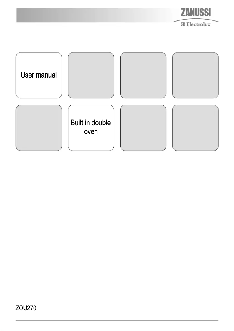 Página 1 del manual Manual de usuario Zanussi-Electrolux ZOU270X