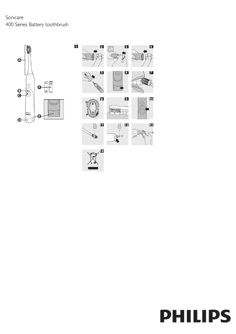 Page 1 de la notice Manuel utilisateur Philips Sonicare HydroClean HX6431