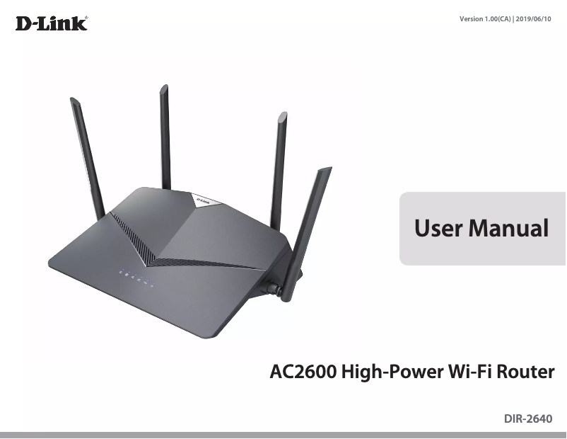Page 1 de la notice Manuel utilisateur D-Link DIR-2640