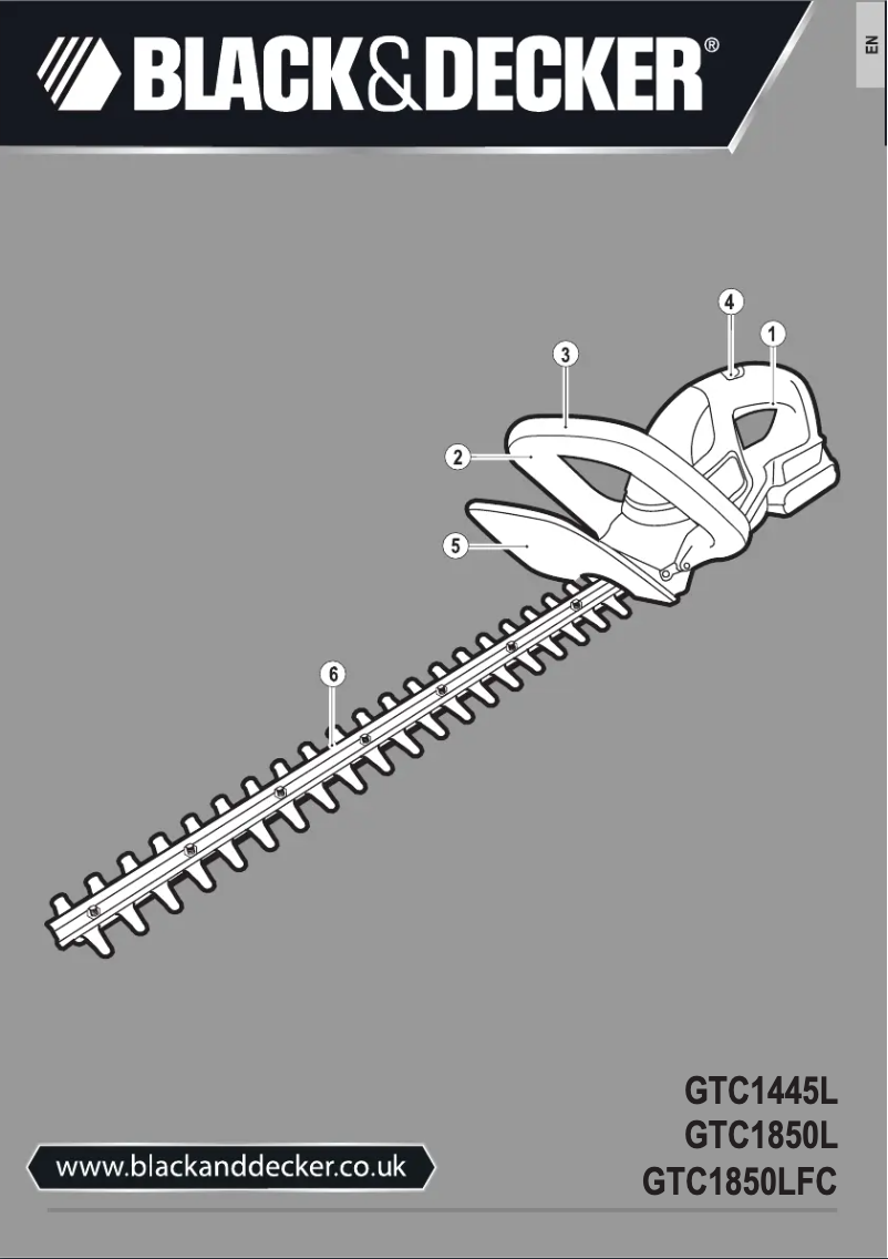 Page 1 de la notice Manuel utilisateur Black & Decker GTC1445L