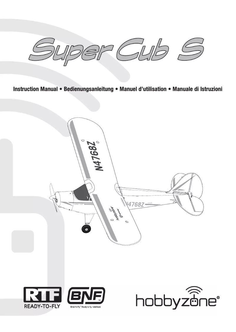 Page 1 de la notice Manuel utilisateur Hobby Zone Super Cub S
