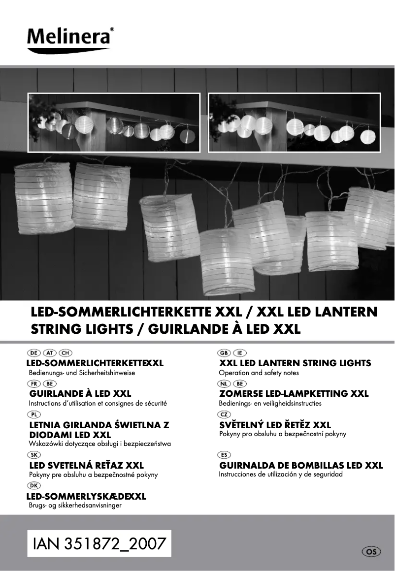 Page 1 de la notice Manuel utilisateur Melinera IAN 351872