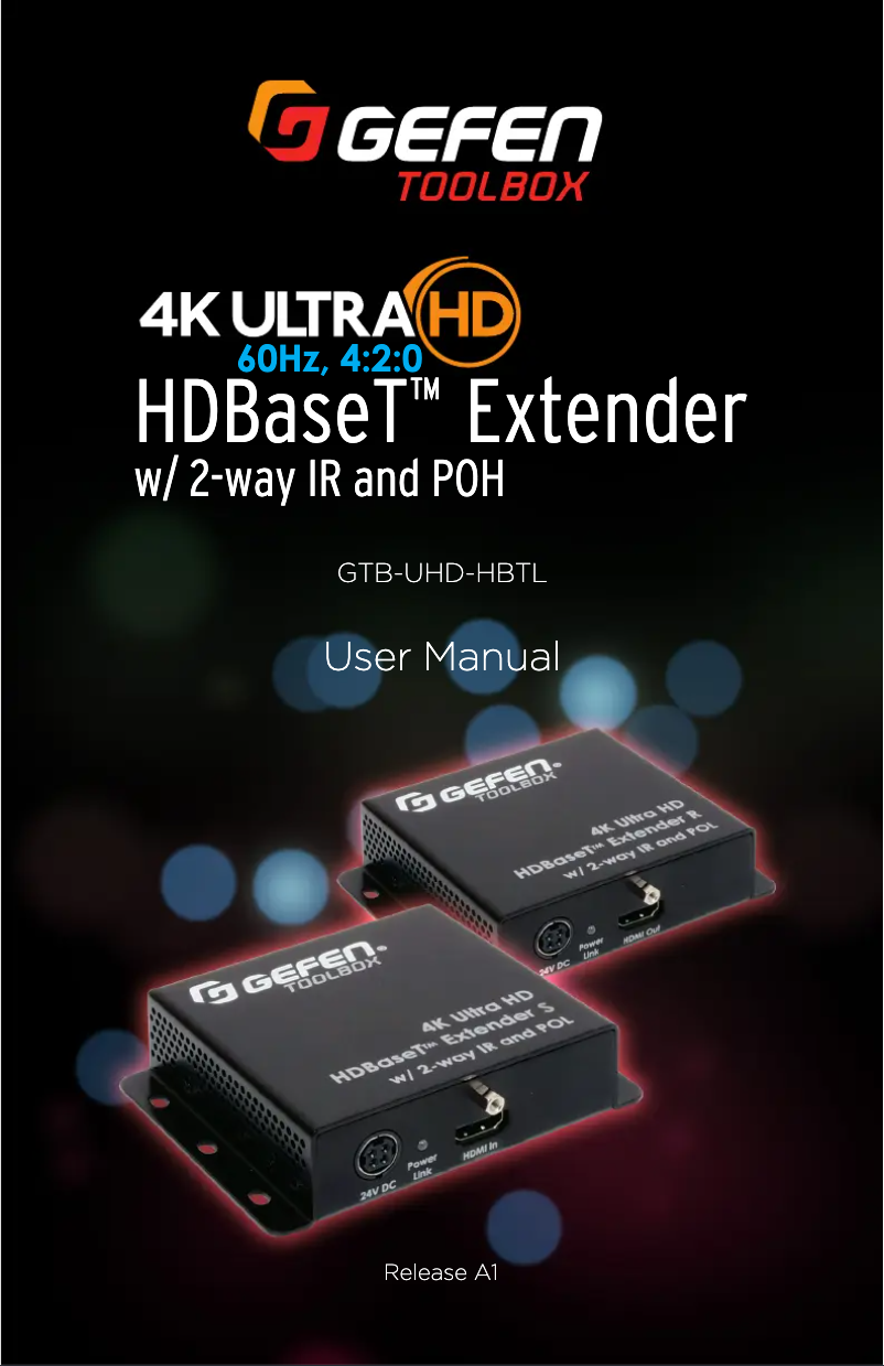 Imagen de la primera página del manual del dispositivo GTB-UHD-HB