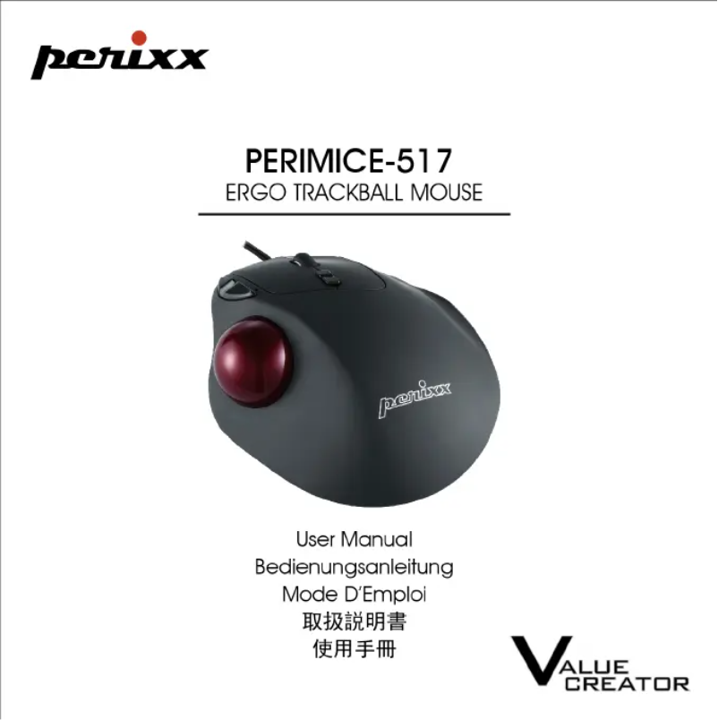 Page n°1 - Manuel utilisateur Perixx PERIMICE-517