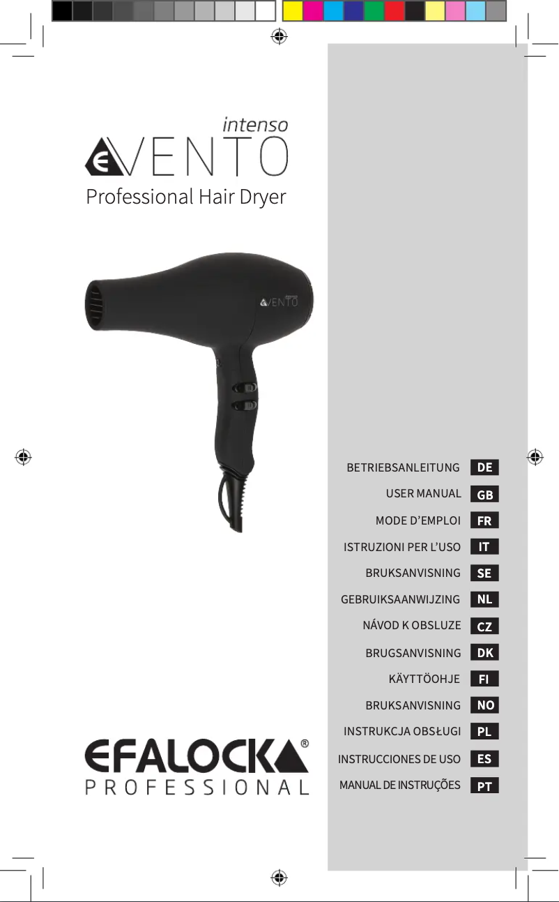 Page n°1 - Manuel utilisateur Efalock eVento intenso