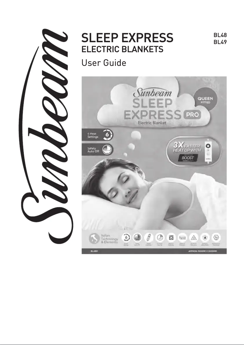 Página 1 del manual Manual de usuario Sunbeam Sleep Perfect BLB4841