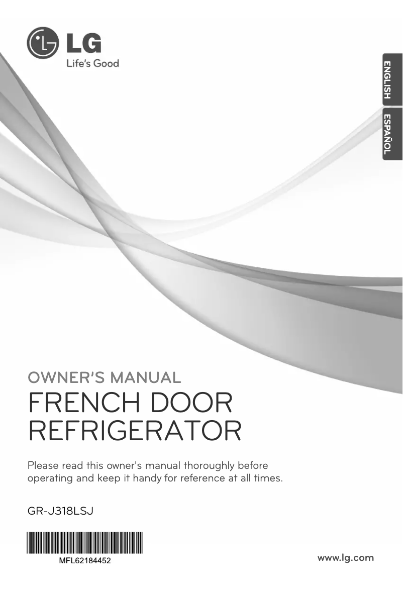Page n°1 - Manuel utilisateur LG GR-J318LSJ