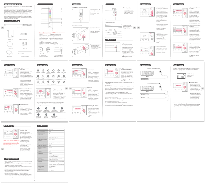 Página 1 del manual Manual de usuario Neewer TL60 RGB