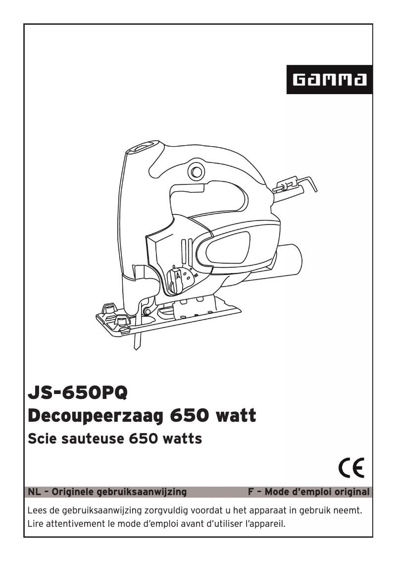 Image de la première page du manuel de l'appareil JS-650PQ