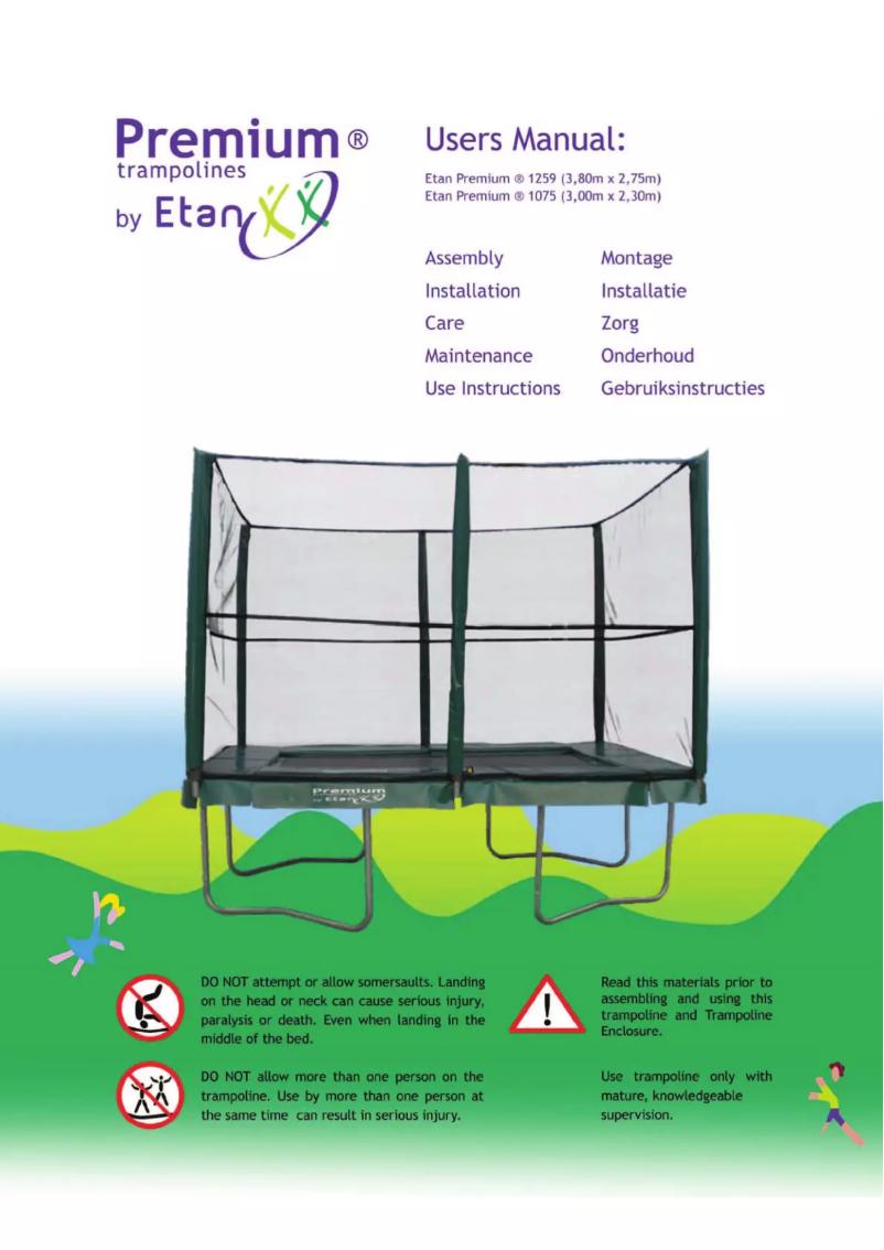 Page n°1 - Manuel utilisateur Etan Premium 1075