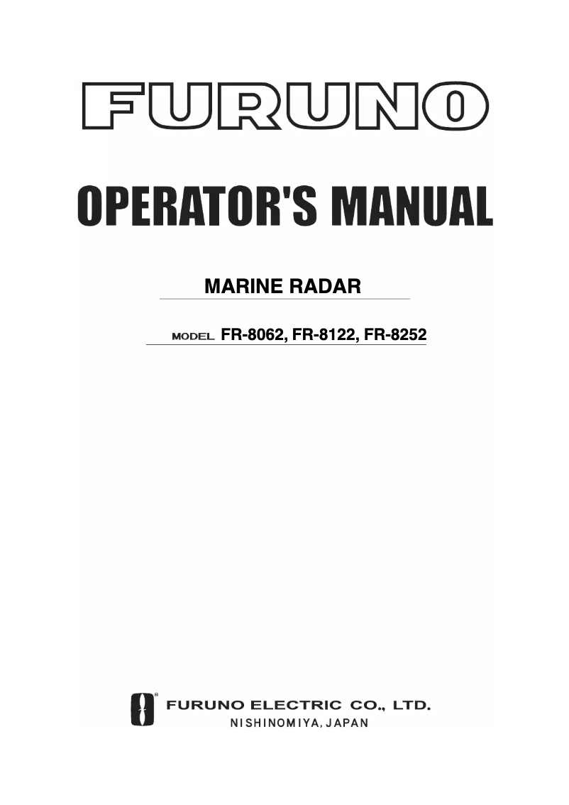 Image de la première page du manuel de l'appareil FR-8122
