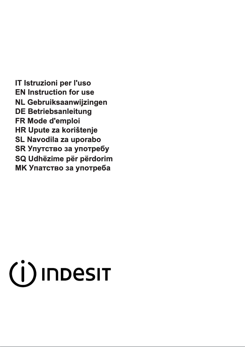 Page 1 de la notice Manuel utilisateur Indesit IAHTT64FLSK