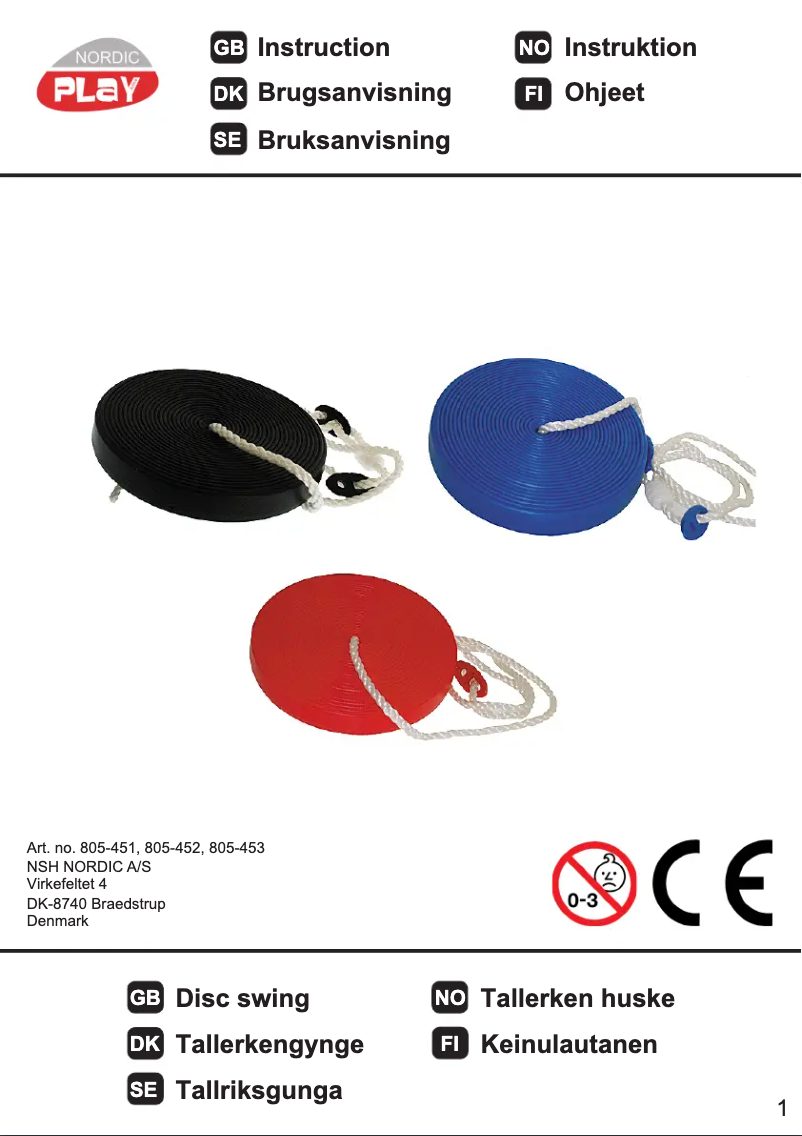 Image de la première page du manuel de l'appareil 805-451