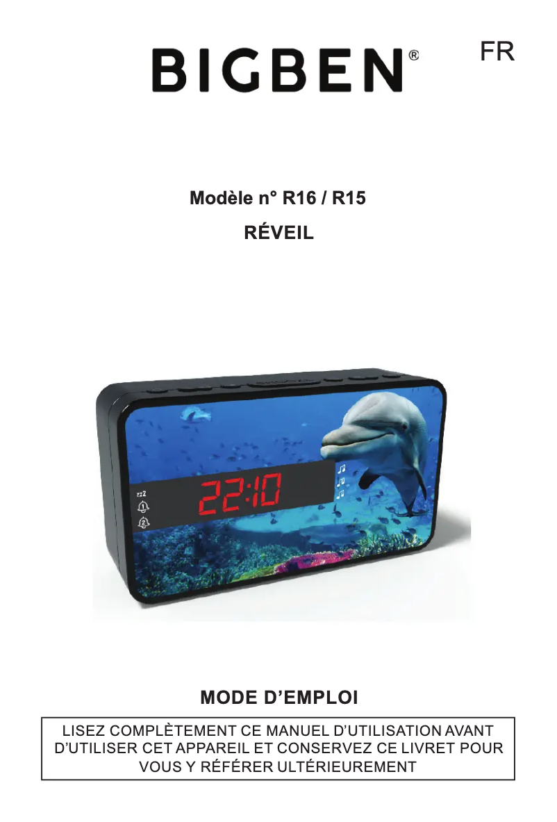 Image de la première page du manuel de l'appareil R16