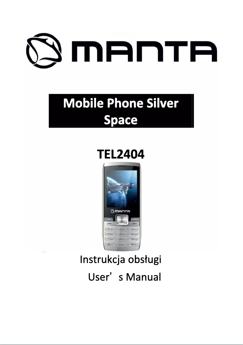 Page n°1 - Manuel utilisateur Manta TEL2404