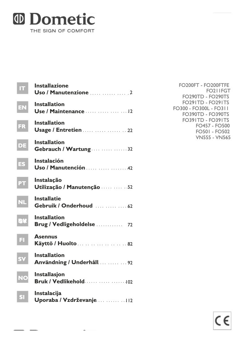 Imagen de la primera página del manual del dispositivo FO457
