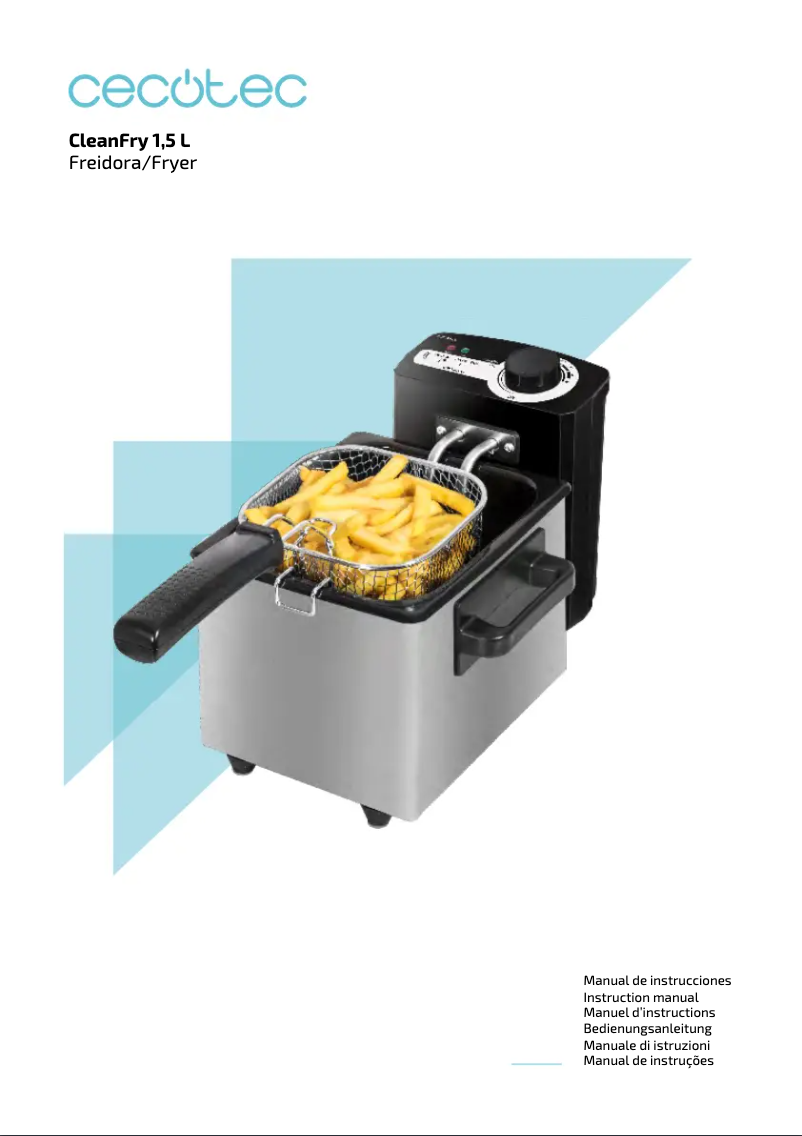 Page n°1 - Manuel utilisateur Cecotec CleanFry 1,5 L