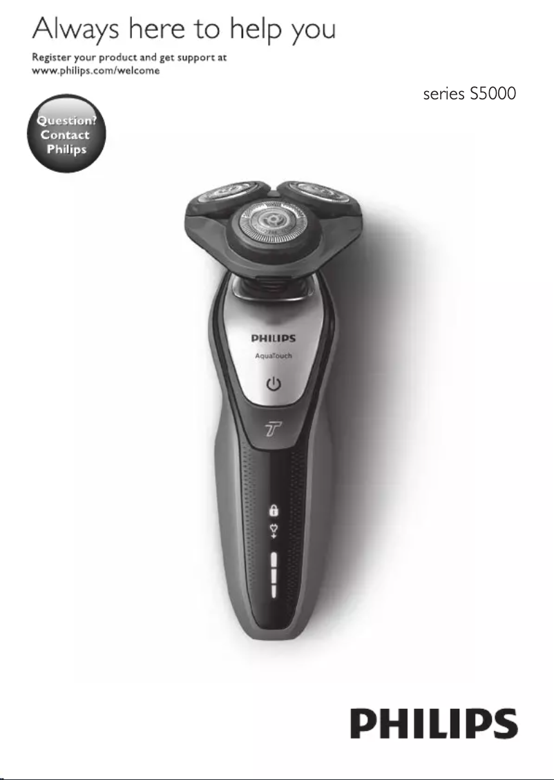 Page n°1 - Manuel utilisateur Philips Series 5000 S5600