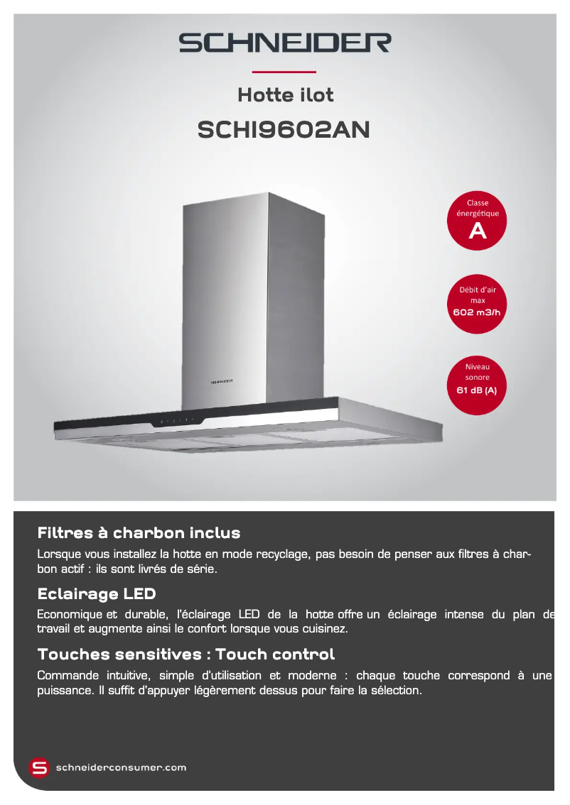 Página 1 del manual Manual de usuario Schneider SCHI9602AN