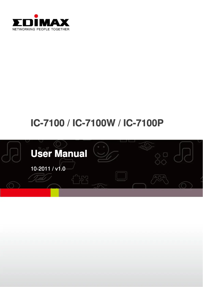 Page n°1 - Manuel utilisateur Edimax IC-7100