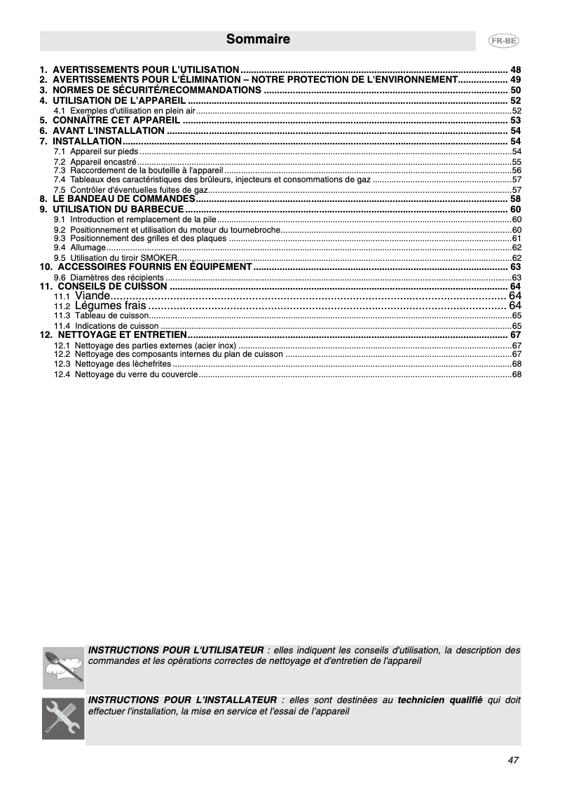 Image de la première page du manuel de l'appareil BQ61T