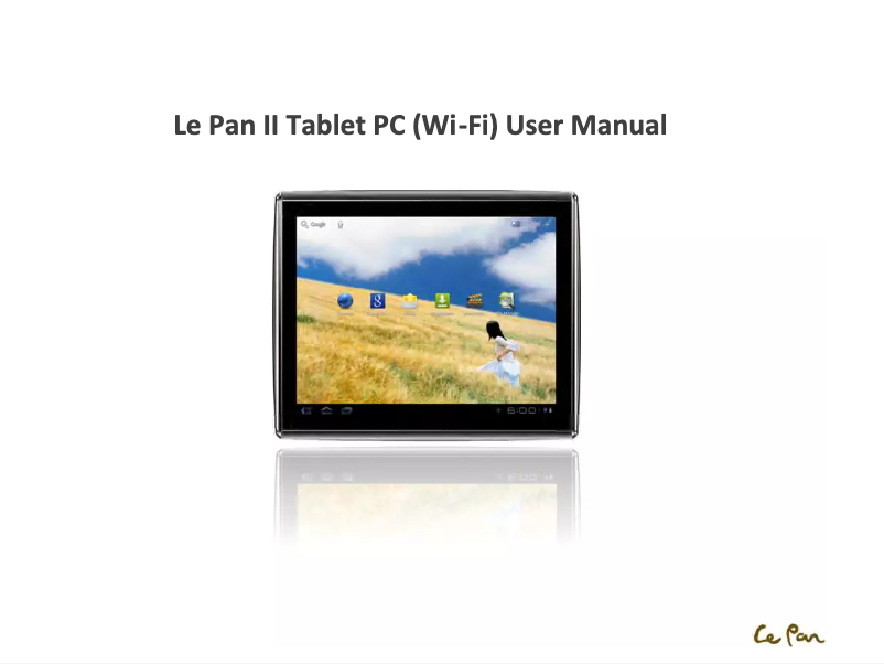 Image de la première page du manuel de l'appareil II Tablet PC