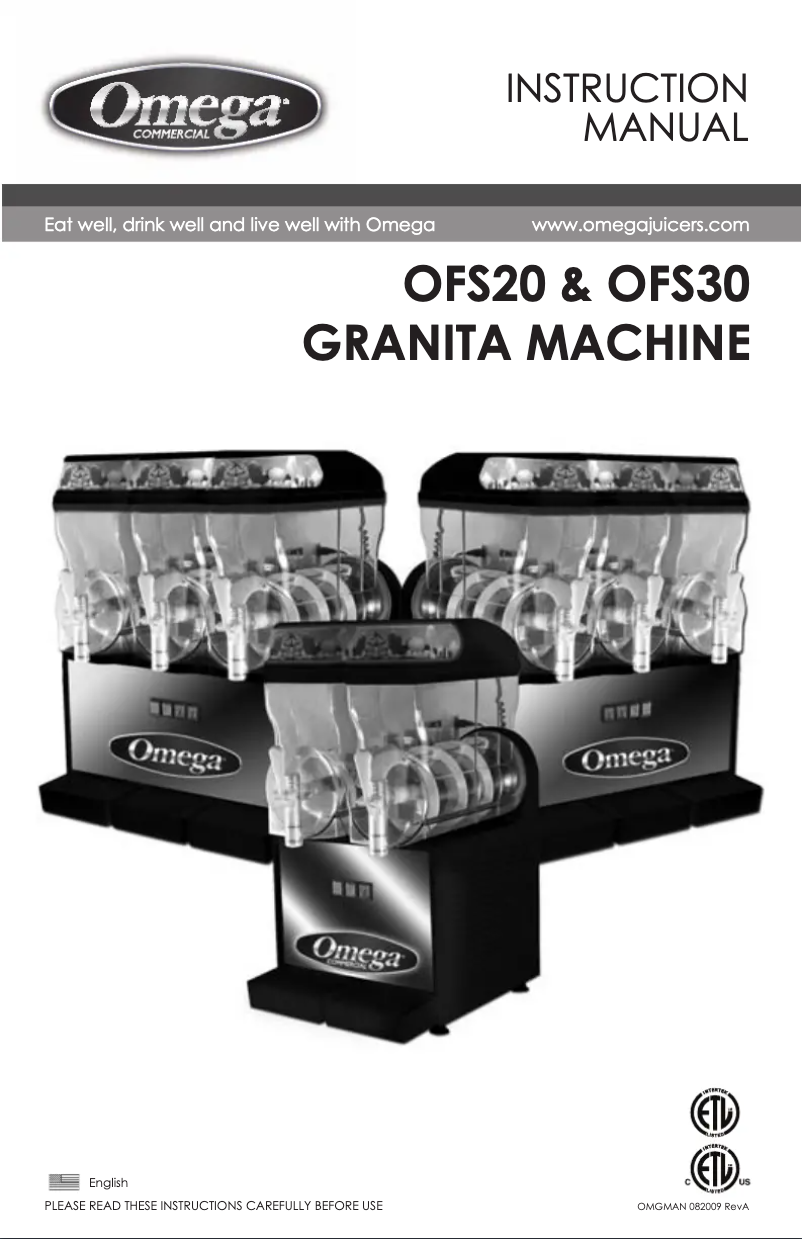 Image de la première page du manuel de l'appareil OFS30