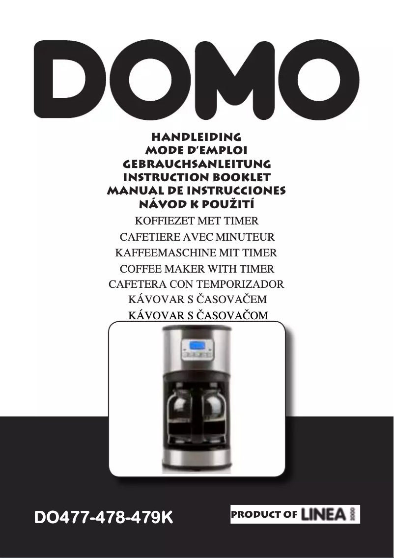 Image de la première page du manuel de l'appareil DO479K