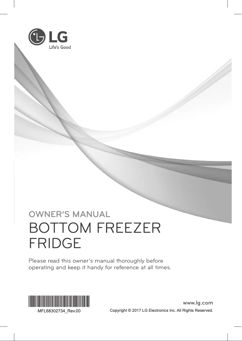 Page 1 de la notice Manuel utilisateur LG GRD-264PG