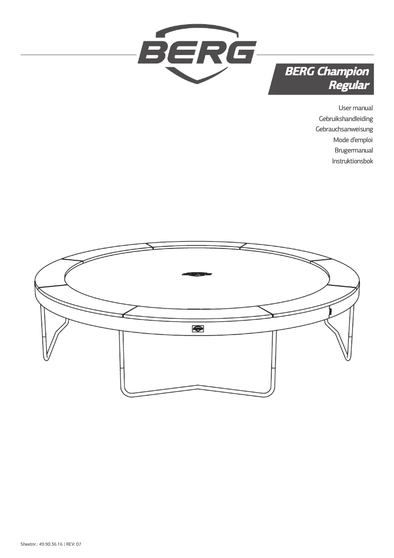 Image de la première page du manuel de l'appareil Champion Regular