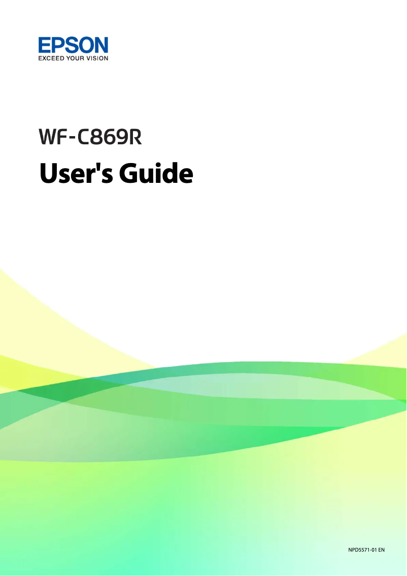 Page n°1 - Manuel utilisateur Epson WorkForce Pro WF-C869RDTWF EPP