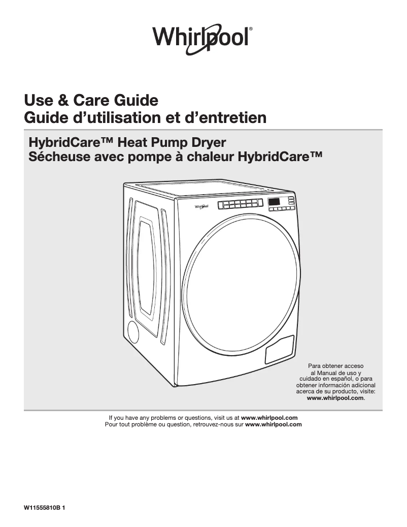 Page n°1 - Manuel utilisateur Whirlpool WHD862CHC