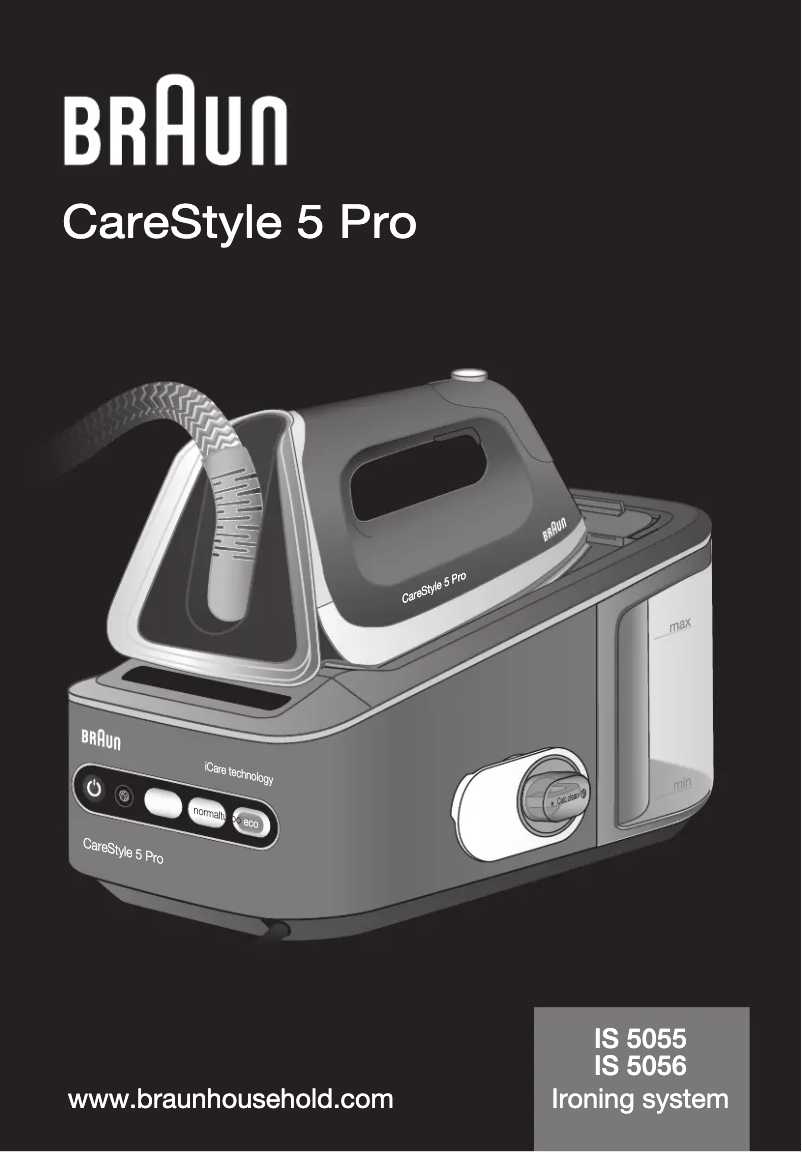 Página 1 del manual Manual de usuario Braun CareStyle 5 Pro IS 5055