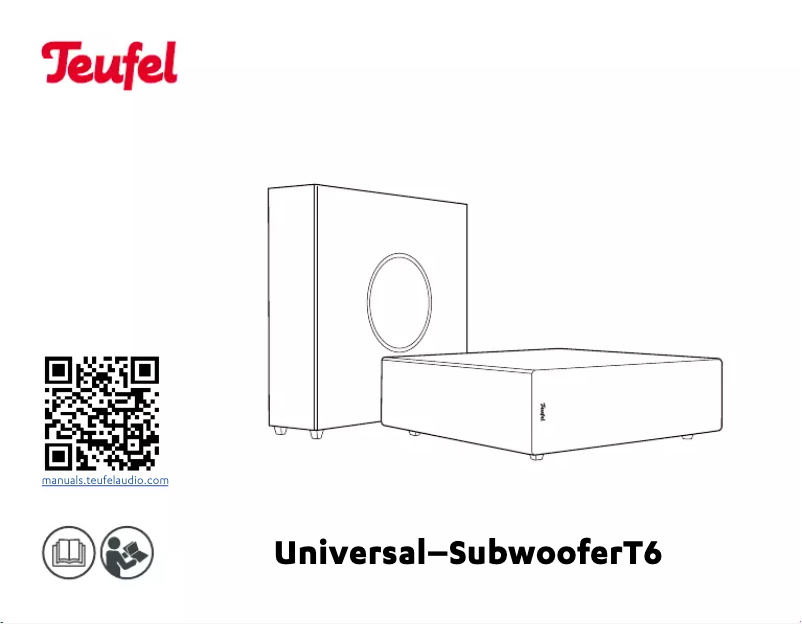 Page 1 de la notice Guide de démarrage rapide Teufel T6