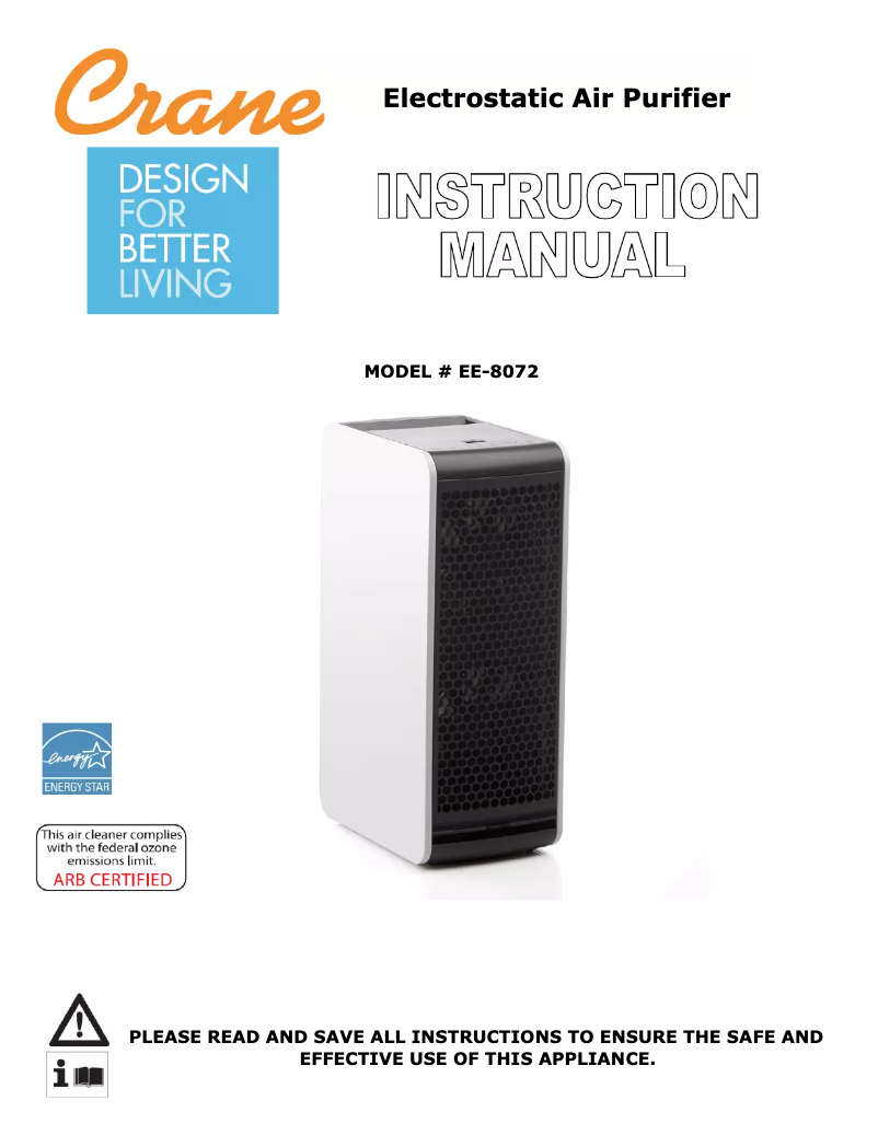 Página 1 del manual Manual de usuario Crane EE-8072