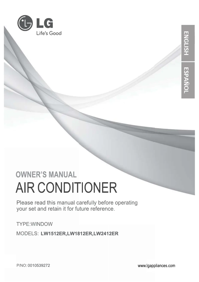 Page 1 de la notice Manuel utilisateur LG LW1512ER