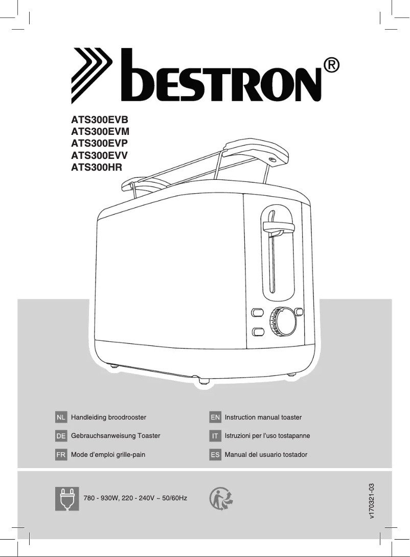 Page 1 de la notice Manuel utilisateur Bestron ATS300HR