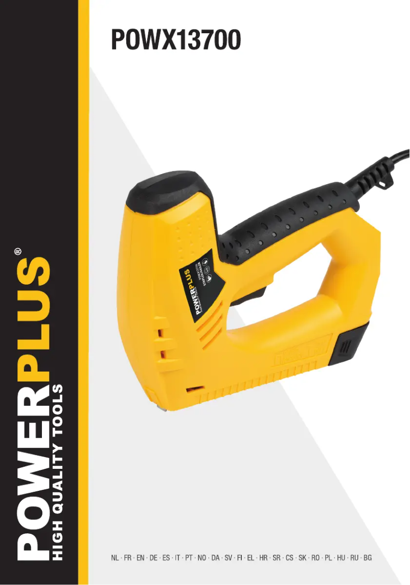 Page n°1 - Manuel utilisateur PowerPlus POWX13700