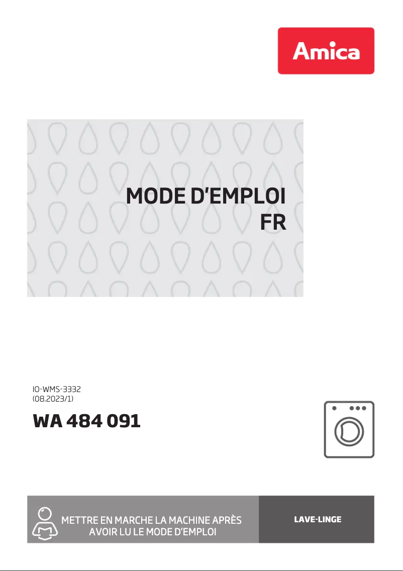 Imagen de la primera página del manual del dispositivo WA 484 091