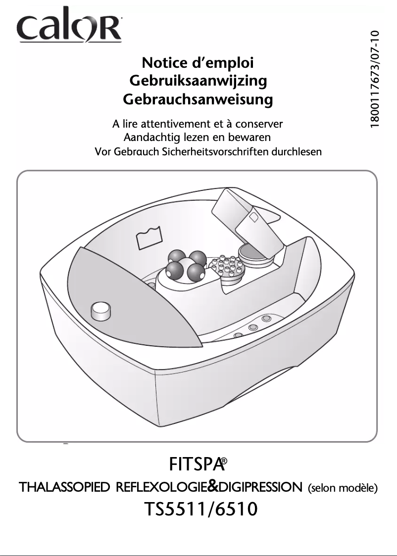 Image de la première page du manuel de l'appareil Fitspa TS6510