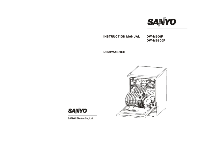 Page n°1 - Manuel utilisateur Sanyo DW-MS600F