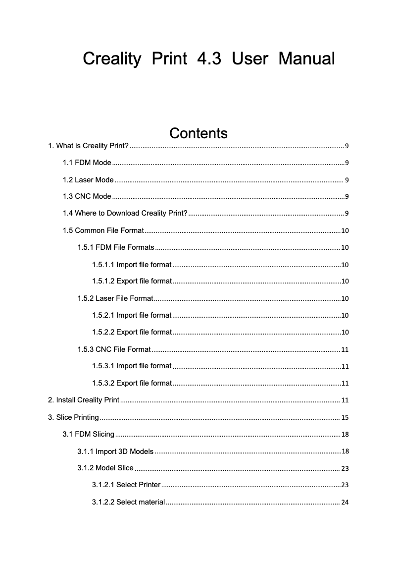 Page n°1 - Manuel utilisateur Creality K1 Max
