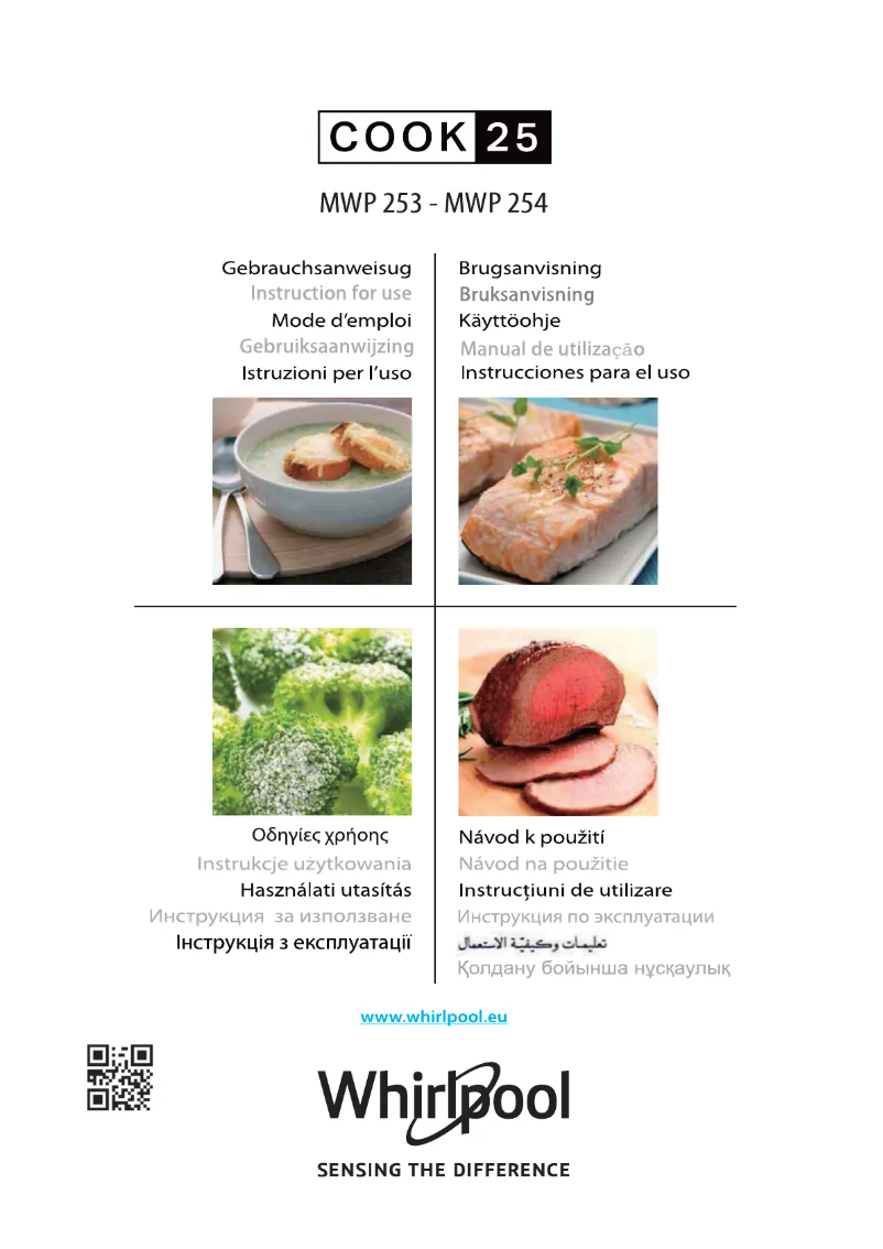 Page n°1 - Instructions / montage Whirlpool MWP 253 B