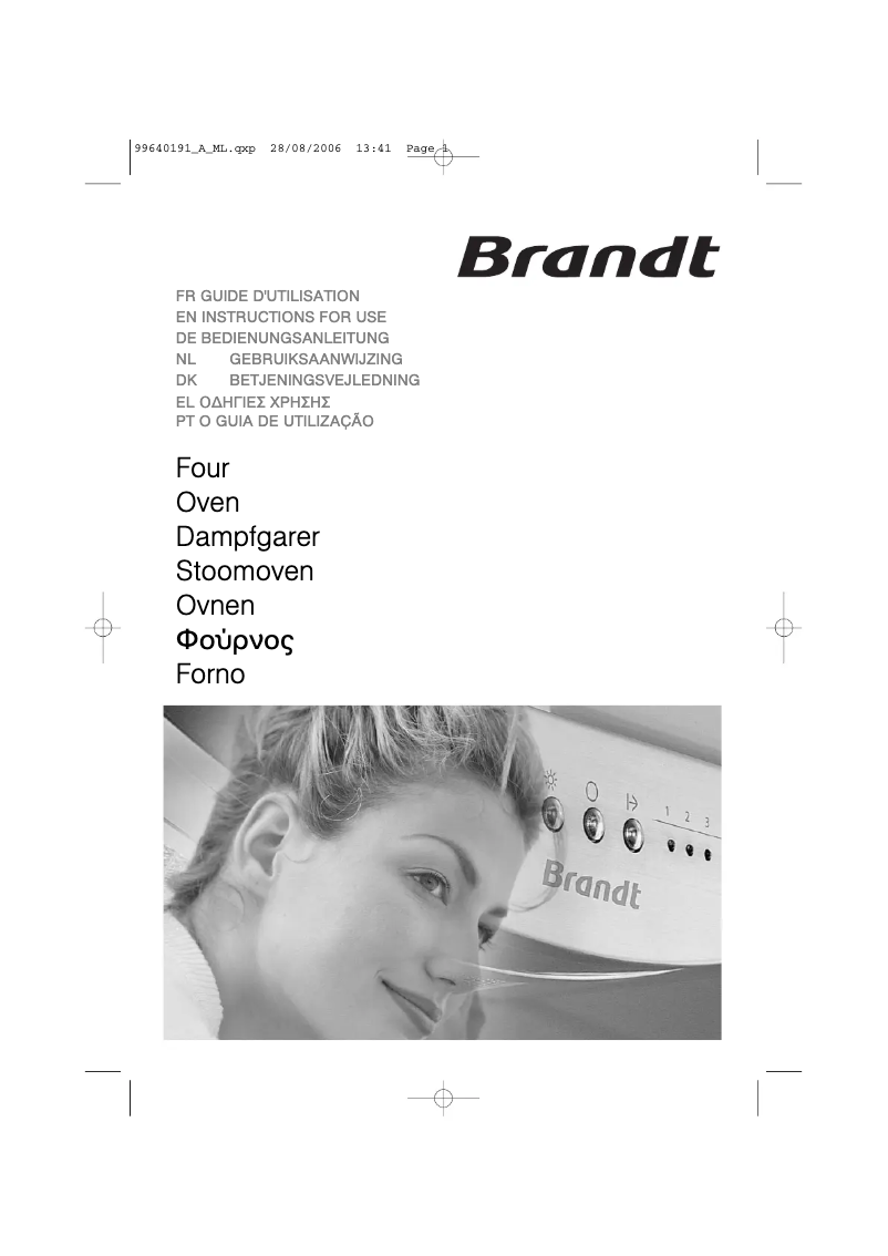 Page n°1 - Manuel utilisateur Brandt FV800XS1