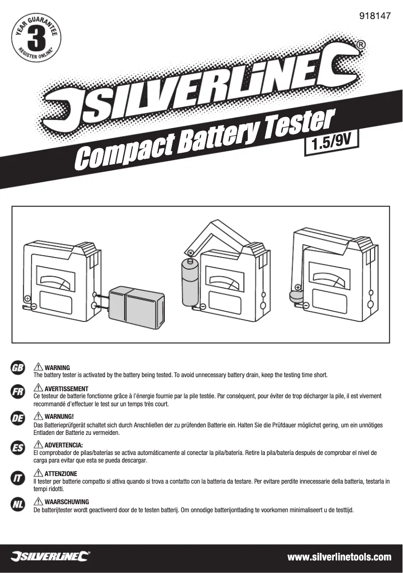 Página 1 del manual Manual de usuario Silverline 918147